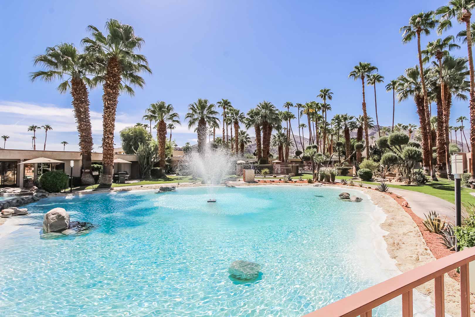 A refreshing outside view at VRI's Desert Isle Resort in California.